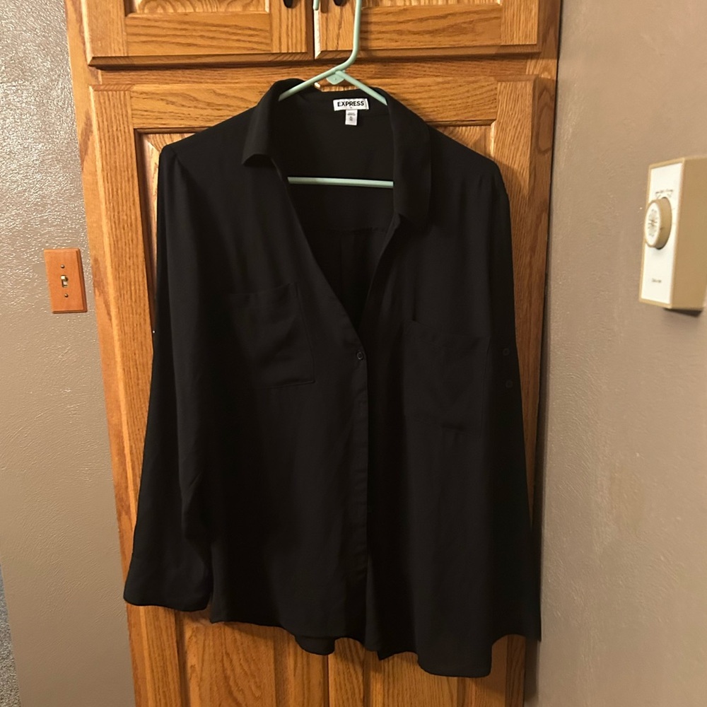 Express Sz XL Black Blouse in great, used condition
